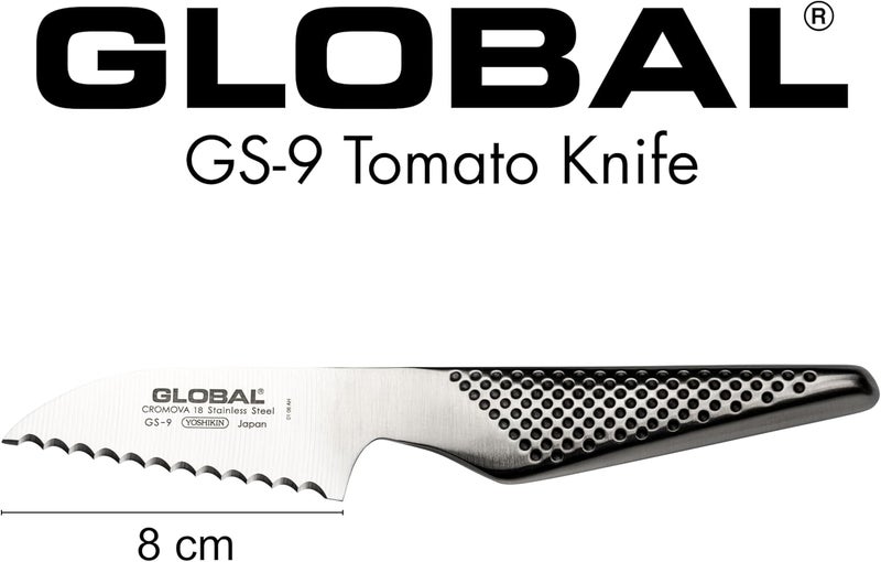 GLOBAL 3 inch Tomato Knife - Lightweight Japanese Stainless Steel, Razor-Sharp Edge, Made in Japan, GS-9 - Image 4