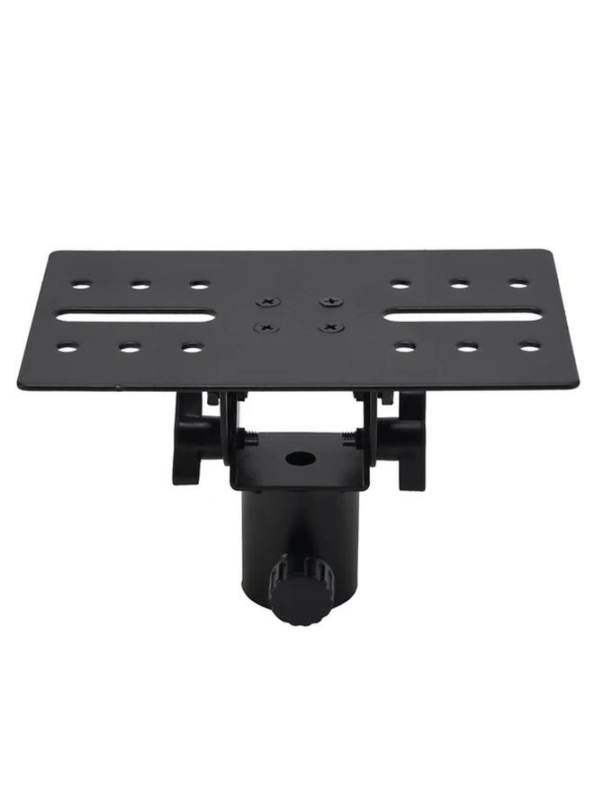 Black Adjustable Tripod Stand Adapter For DJ PA Speakers Heavy Duty Stainless Steel - Image 1