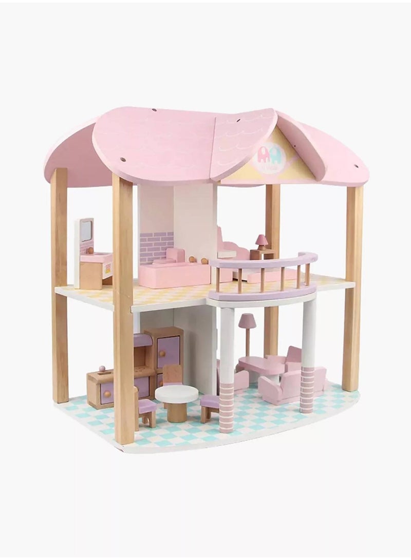 Factory Price Factory Price Ava Wooden Realistic Doll House Pink  - Image 2