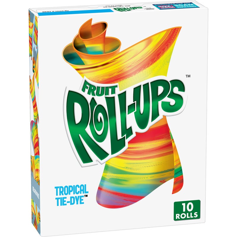 FRUIT ROLL-UPS وجبات خفيفة بنكهة الفواكه رول أب بنكهة استوائية 05 أونصة 10 قطع - Image 3