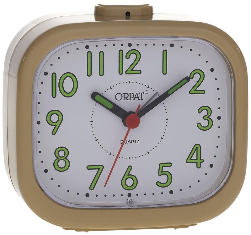 Orpat Beep Abstract Analog Alarm Clock GoldTbb127 - Image 1