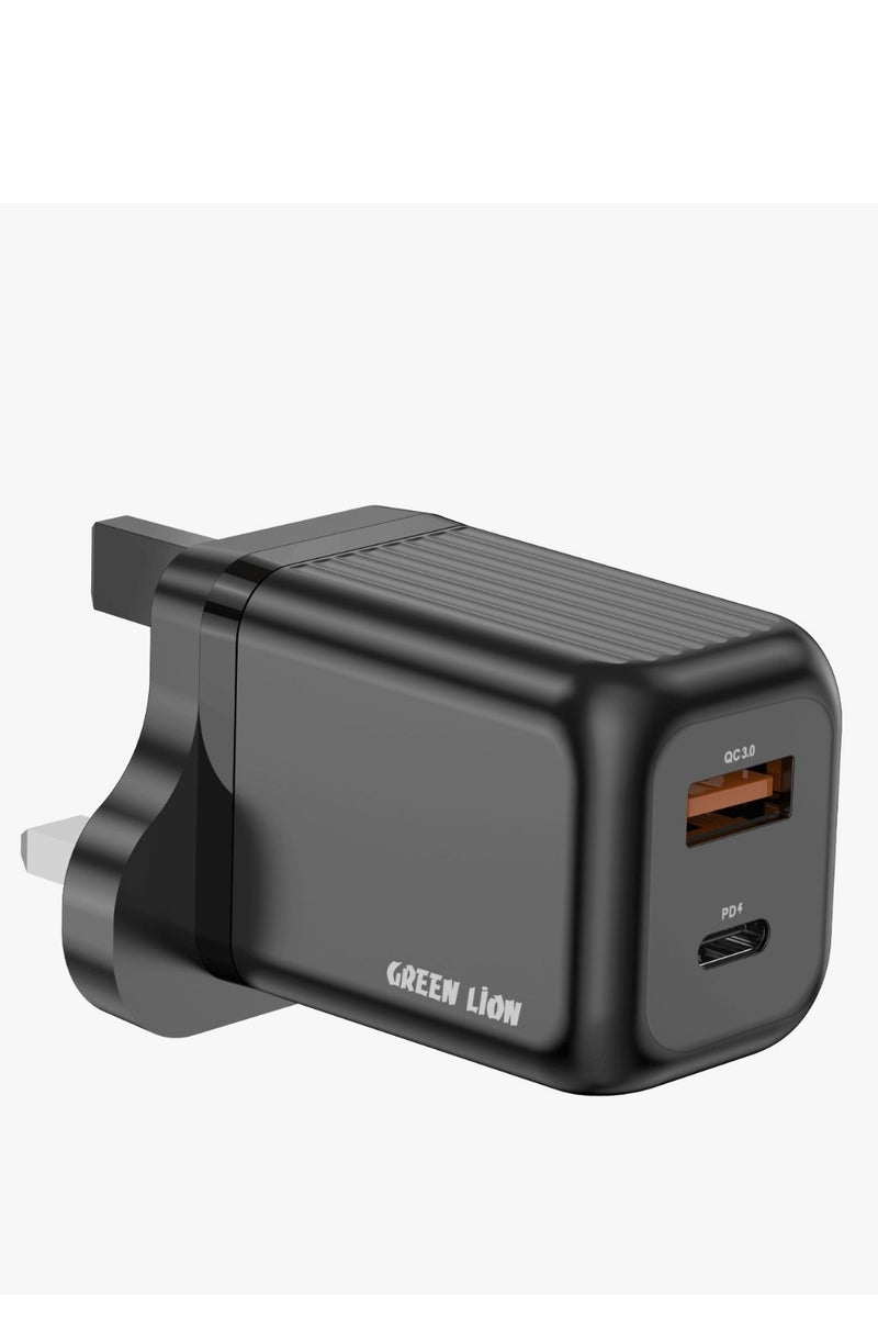 GREEN LION GaN Wall Charger / Fast Charger / PD+QC 45W - Image 1
