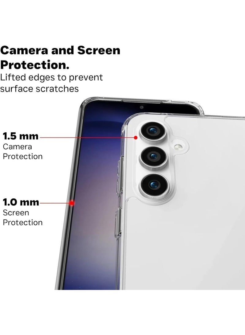 Case for Samsung Galaxy A17 Clear Cover Transparent Soft Flexible TPU Slim Anti fall Protection Case Lightweight Cover compatible for Samsung Galaxy A17 - Image 4