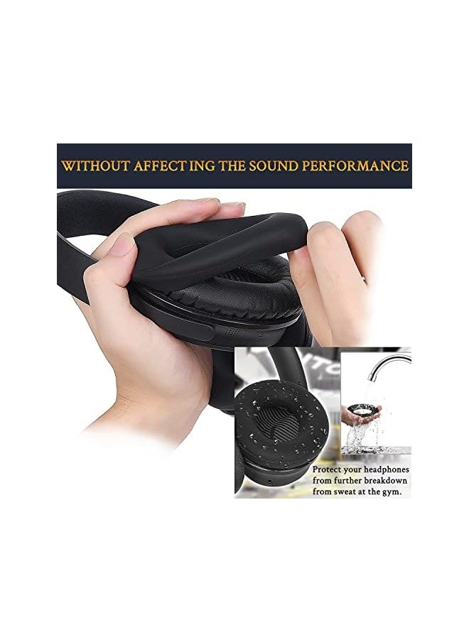 erorex Ear Pads Cushions Headband Silicone Earpads Cover Protector Replacement Kit For Bose Quietcomfort 35 Qc35 Qc35 Ii Over Ear Headphones Black  - Image 4