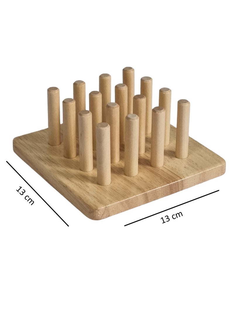 Educational wooden Shape Matching and Sorting Game, 20 Activity Cards 13X13X7cm