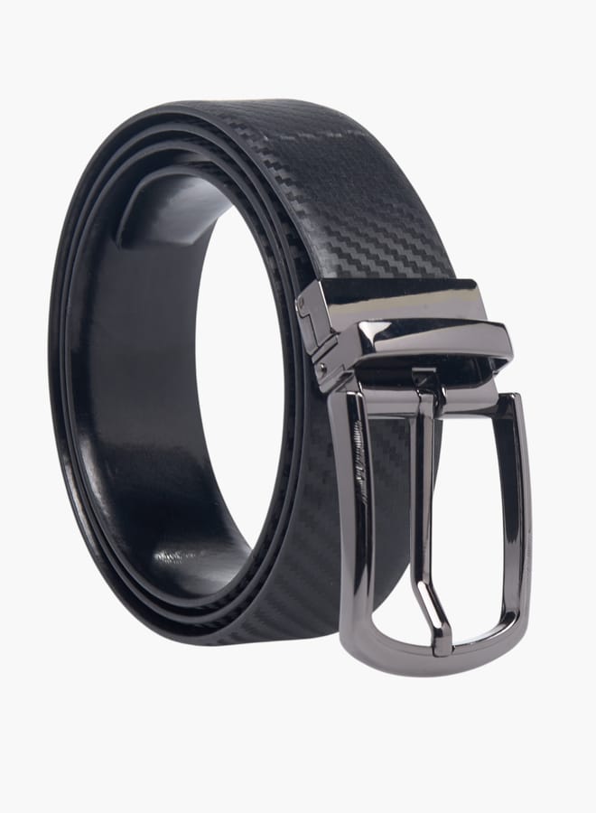 دوتشيني حزام رجالي بنقشة عكسية بإبزيم دبوس - Image 4
