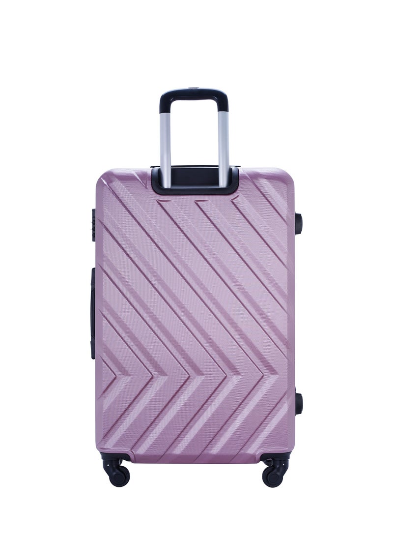 PARAJOHN - Pablo ABS Hardside Spinner Check In Medium Luggage Trolley 24 Inch Pink - Image 1