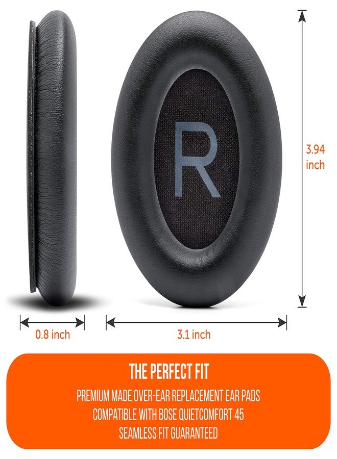 WC وسائد أذن بديلة سميكة للغاية من WC Wicked Cushions لسماعات Bose QC45 (QuietComfort 45) | (لون أبيض دخاني) - Image 5
