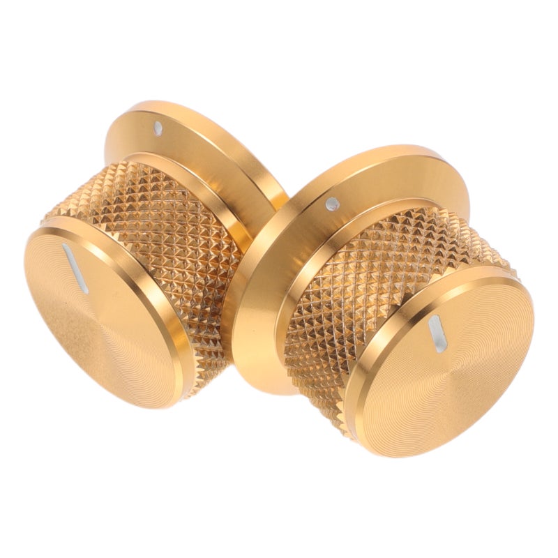 2Pcs Aluminum Potentiometer Volume Knobs Golden Rotary Control for Audio Equipment - Image 5
