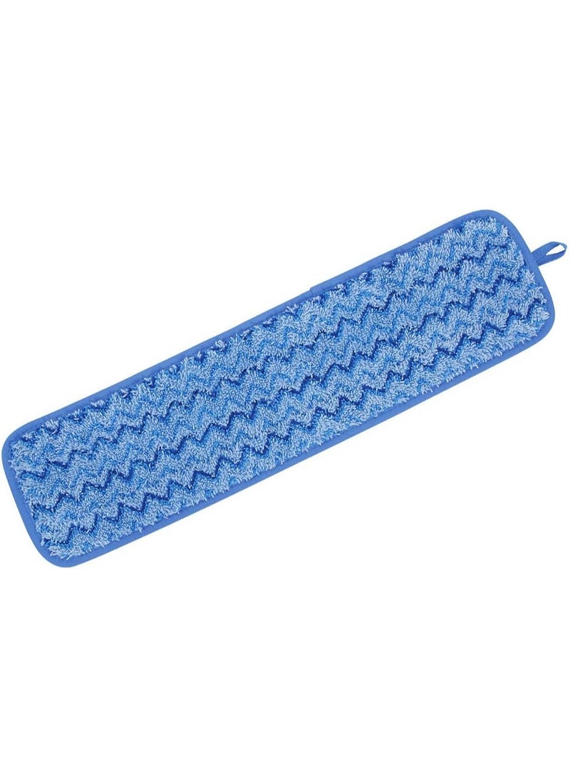 Rubbermaid Commercial Products Rubbermaid Commercial Products Mop Head for Microfiber Damp Mop, 18-Inch, Blue, Heavy-Duty Single Sided Cleaning Cloth for Hardwood/Tile/Laminated Floors in Kitchen/Lobby/Office - Image 1