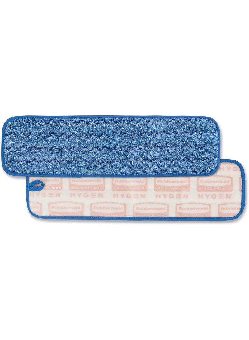 Rubbermaid Commercial Products Rubbermaid Commercial Products Mop Head for Microfiber Damp Mop, 18-Inch, Blue, Heavy-Duty Single Sided Cleaning Cloth for Hardwood/Tile/Laminated Floors in Kitchen/Lobby/Office - Image 3