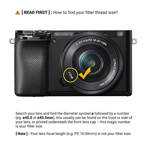 JJC Multi-Coated 40.5mm UV Filter Lens Protector for Sony ZV1F ZV-1F ZV-E10 II ZVE10 ZV-E1 ZVE1 A6000 A6100 A6300 A6400 A6500 A6700 A5100 A5000 A7C II A7C with E PZ 16-50mm Lens or FE 28-60mm Kit Lens - Image 2