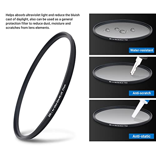 JJC Multi-Coated 40.5mm UV Filter Lens Protector for Sony ZV1F ZV-1F ZV-E10 II ZVE10 ZV-E1 ZVE1 A6000 A6100 A6300 A6400 A6500 A6700 A5100 A5000 A7C II A7C with E PZ 16-50mm Lens or FE 28-60mm Kit Lens - Image 4