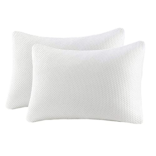 ARLinen Microfiber Pillow Set Micro Filled Jersey Cotton Oxford Style Pillow Combo Set of 2 for Bed Room - 17" x 27" - Image 3