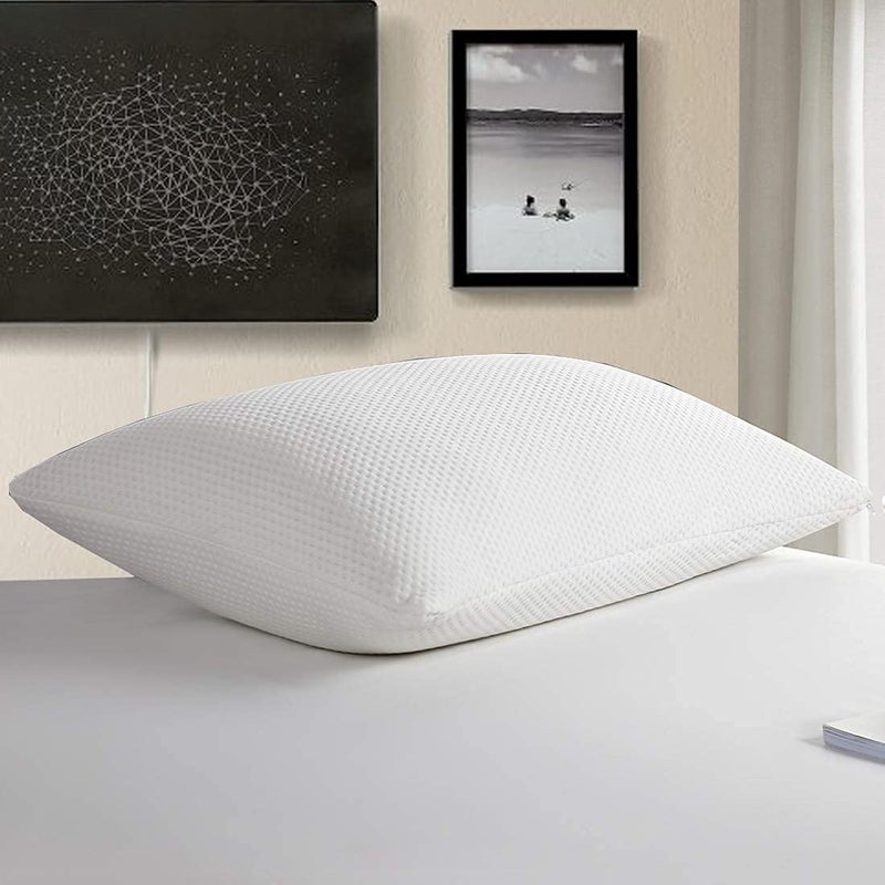 ARLinen Microfiber Pillow Set Micro Filled Jersey Cotton Oxford Style Pillow Combo Set of 2 for Bed Room - 17" x 27" - Image 5