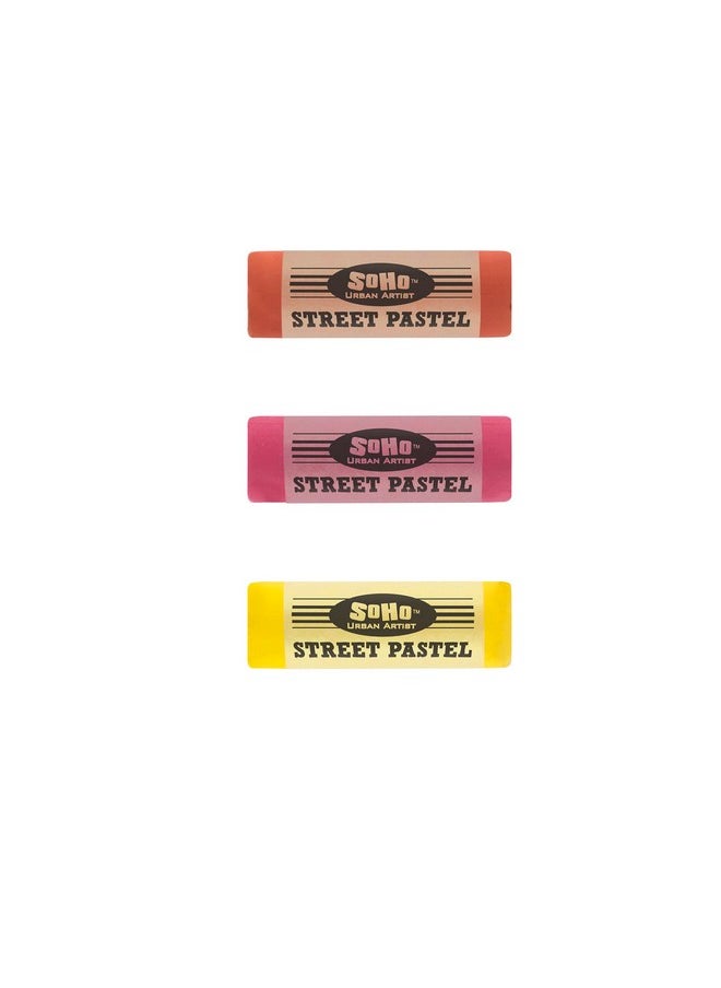 Soho Urban Artist Jumbo Kids Sidewalk Chalk Pensstreet Soft Pastels For Pavementsidewalksconcreteor Brickoil Pastels With Rich Pigmentsmoothdurable20 Unique Assorted Colorspack Of 1  - Image 3