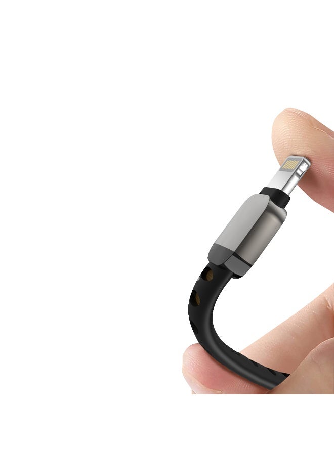 porodo 2-IN-1 Adapter Lightning to 3.5MM AUX Audio & Charging with 10W PD / Lightning Devices Compatibility / 3.5mm Stereo Jack Audio Output / Plug & Play Convenience / Noise Reduction - Gun Grey - Image 4