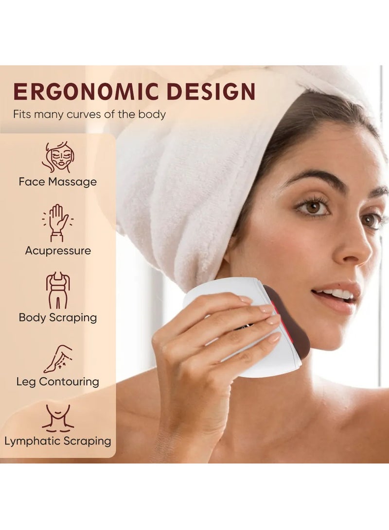 V-Face Facial Lifting Electric Gua Sha Mini Vibrator Massage Tool for Skin Tightening & Glow