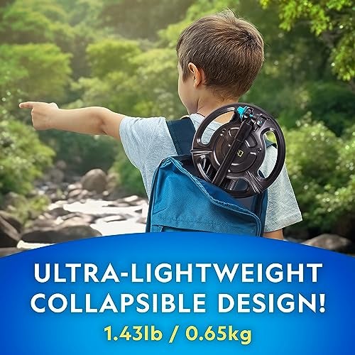 Blue Marble National Geographic Starter Metal Detector Kit for Kids - Kids Metal Detector with 7.4" Waterproof Coil & Trowel, Lightweight Gold Detector, Beach Detecting, Gift for Boys & Girls - Image 4