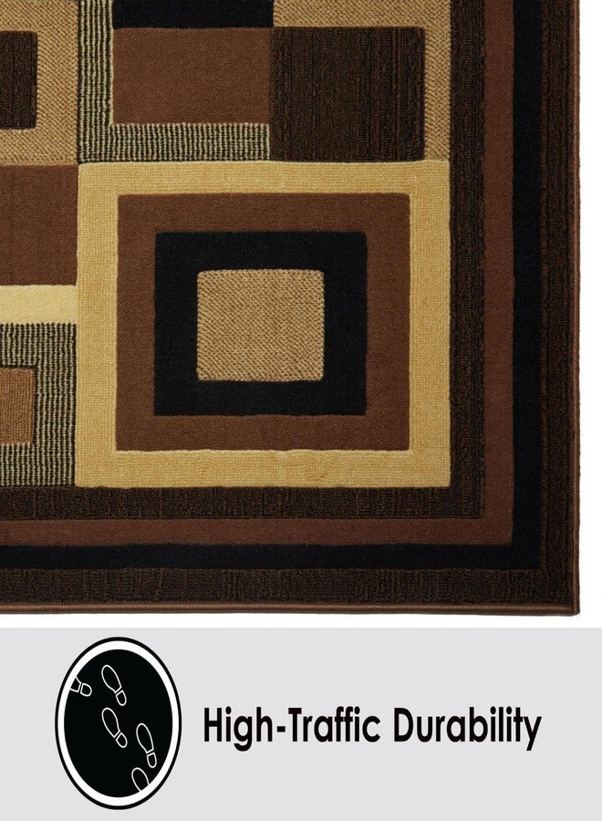 Home Dynamix Catalina Virginia Abstract Area Rug, Geometric Black/Brown 3'3"x5'2" - Image 5