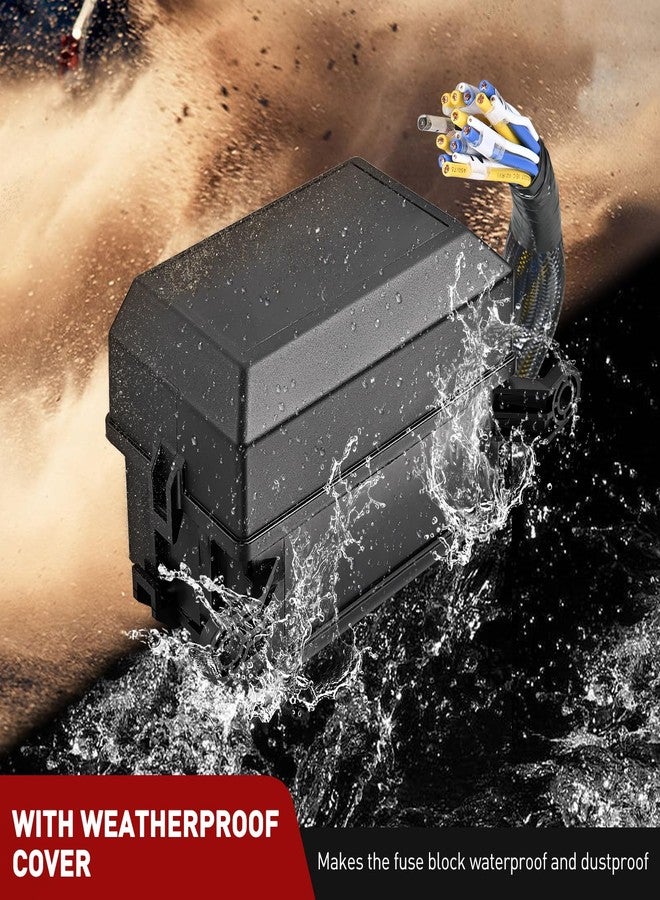 Nilight 12V Fuse Relay Box 6 Relays 6 Slots ATC/ATO Blade Fuse Holder 4Pin 5Pin Terminal 40A Relay Pre-Wired Waterproof Block Kit Universal for Automotive Car Truck Camper Boat - Image 5