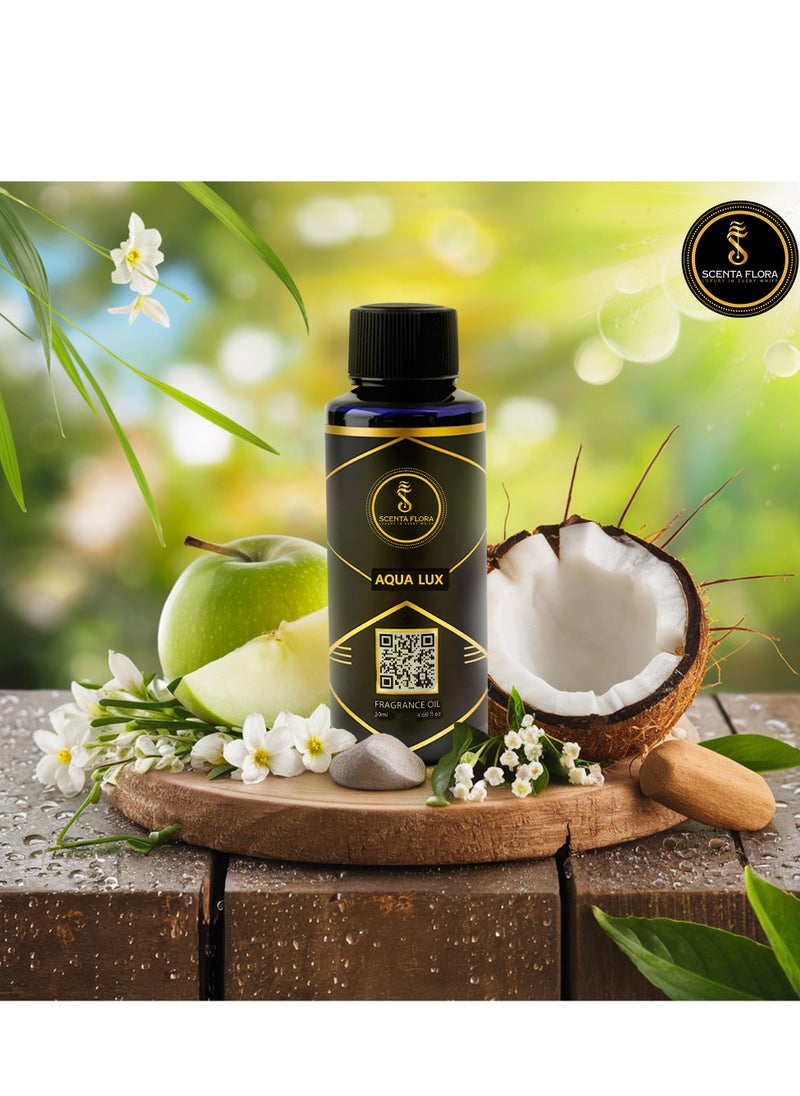 سينتا فلورا زيت عطر Aqua Lux لموزعات الروائح - علاج بالروائح - رائحة مهدئة، شافية ومريحة (50 مل)  - Image 1