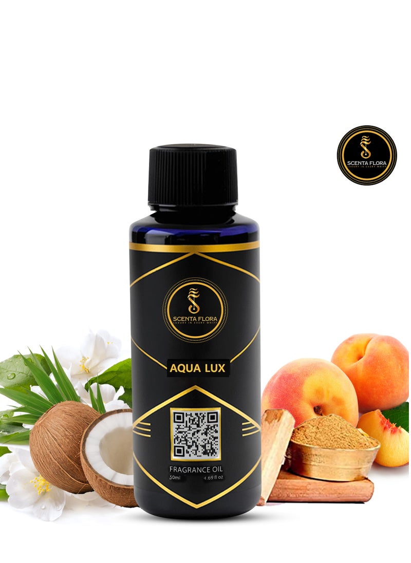 سينتا فلورا زيت عطر Aqua Lux لموزعات الروائح - علاج بالروائح - رائحة مهدئة، شافية ومريحة (50 مل)  - Image 4