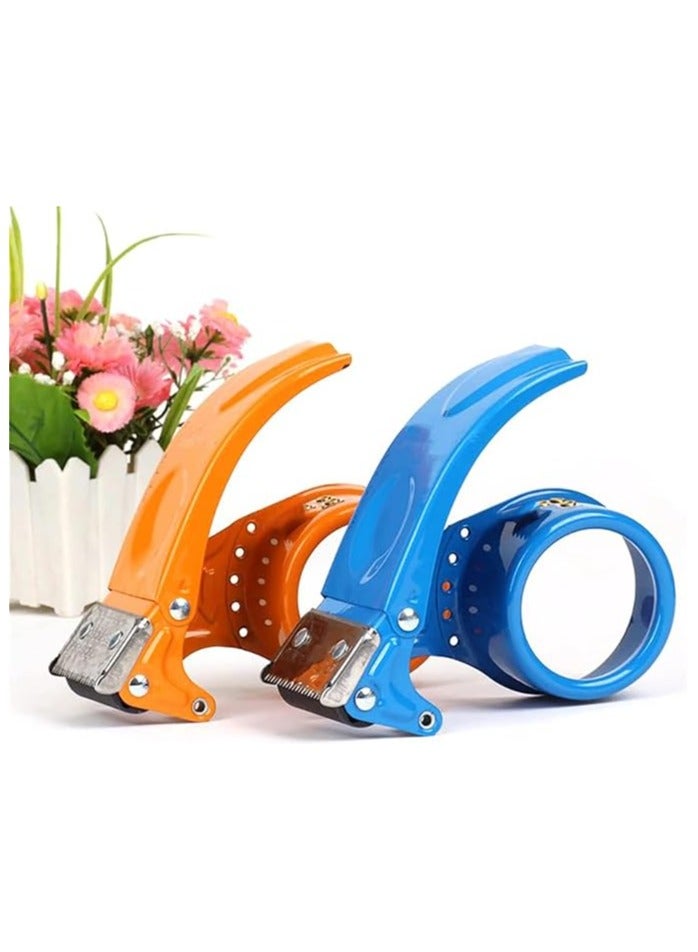 Duravel 2 pcs Tape Dispenser for Packing and Shipping, 2 Inch Tape Dispenser for Packing Packages Lightweight Ergonomic Industrial Heavy Duty Tape Cutter for Couriers - Image 1