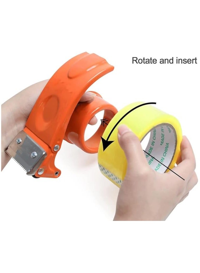 Duravel 2 pcs Tape Dispenser for Packing and Shipping, 2 Inch Tape Dispenser for Packing Packages Lightweight Ergonomic Industrial Heavy Duty Tape Cutter for Couriers - Image 4