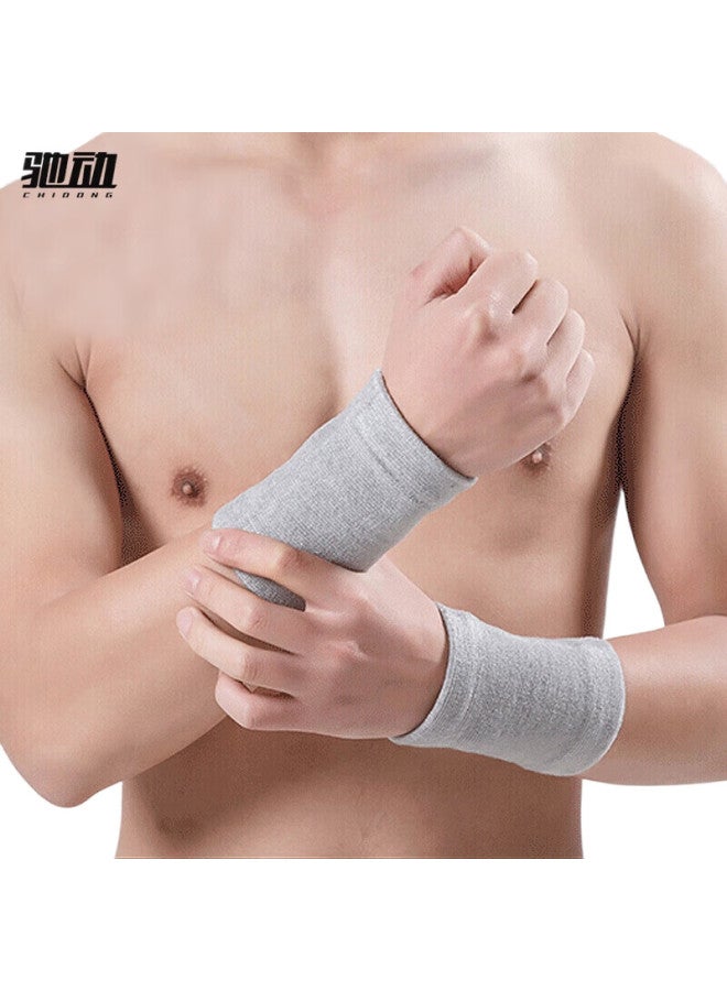 chidong Summer Thin Wristband For Men And Women, Sports Sprain Protection, Badminton Basketball Tennis Sweat-Absorbing Wristband, 2-Pack, One Size Fits All - Image 1