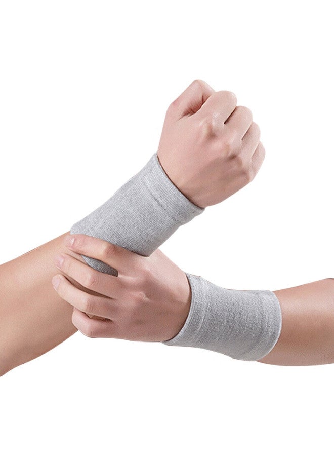 chidong Summer Thin Wristband For Men And Women, Sports Sprain Protection, Badminton Basketball Tennis Sweat-Absorbing Wristband, 2-Pack, One Size Fits All - Image 3