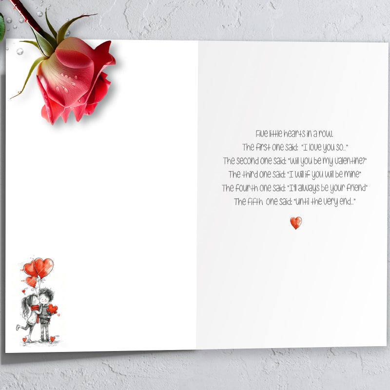 HEJOYN Valentines Day Card, Valentines Day Cards Gifts for Him Her, Valentine's Day Card for Husband Boyfriend Wife Grilfriend - Image 2