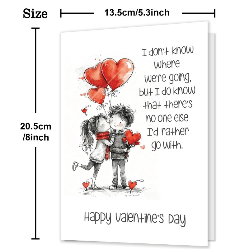 HEJOYN Valentines Day Card, Valentines Day Cards Gifts for Him Her, Valentine's Day Card for Husband Boyfriend Wife Grilfriend - Image 3