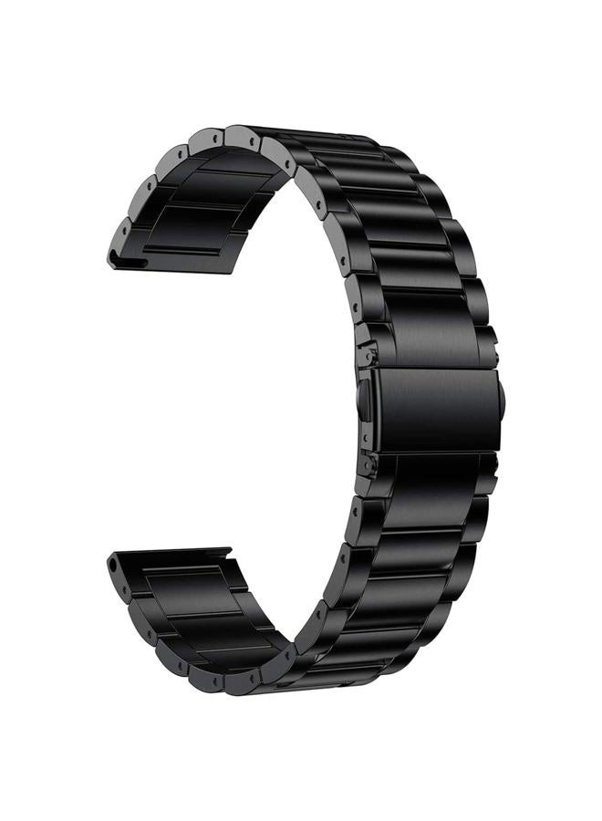 Abanen Titanium Watch Band for Garmin Vivoactive 5 / Venu Sq 2 / Venu 2 Plus, Quick Release 20mm Titanium Lightweight Metal Wrist Strap with Stainless Steel Buckle for Vivomove Trend (Black) - Image 1