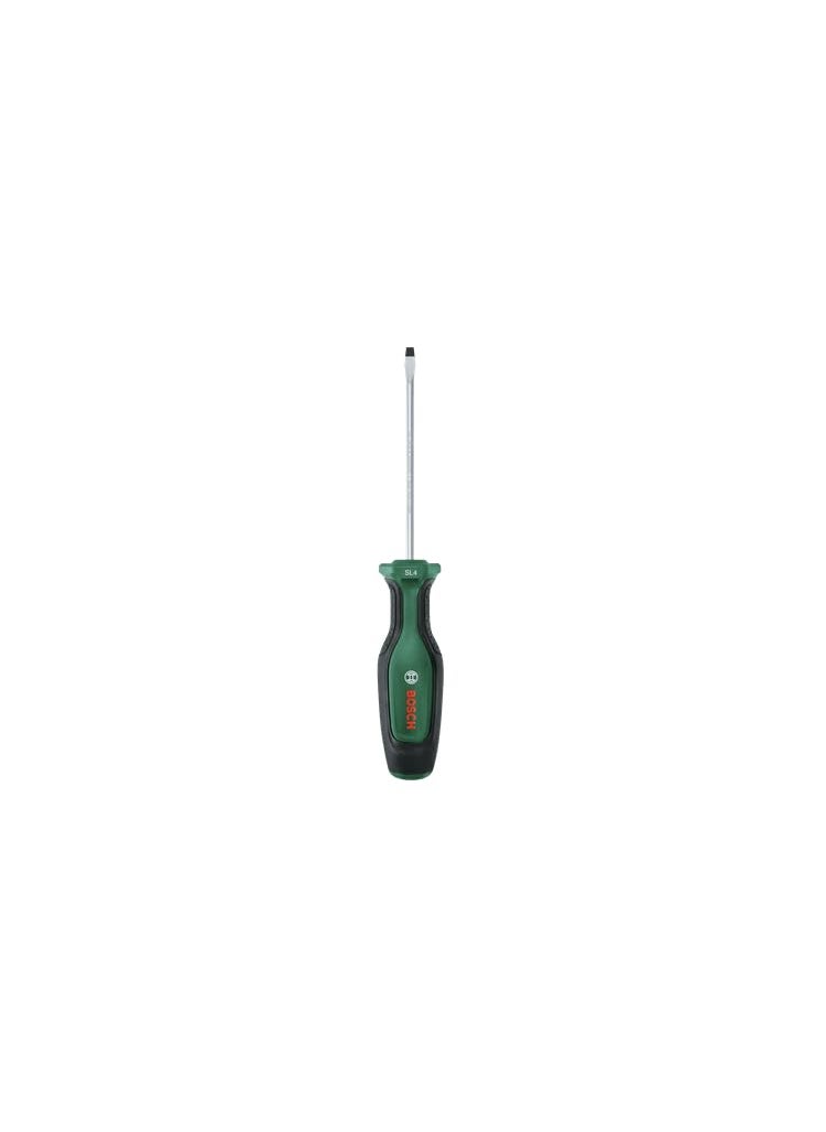 BOSCH BOSCH Screwdriver SL4 x 100mm | Ideal Reach for Tight Spaces | Durable Design for Long-Lasting Use | Ergonomic Non-Slip Grip for Comfort & Control | SL4 Flat Tip for Precise Screw Engagement  - Image 1