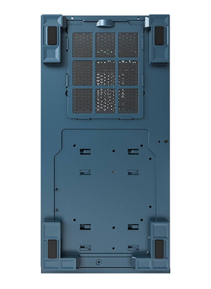 MONTECH - Montech Sky Two, Dual Tempered Glass, 4X PWM ARGB Fans Pre-Installed, ATX Gaming Mid Tower Computer Case, Type C, High Airflow Performance- Morocco Blue - Image 1