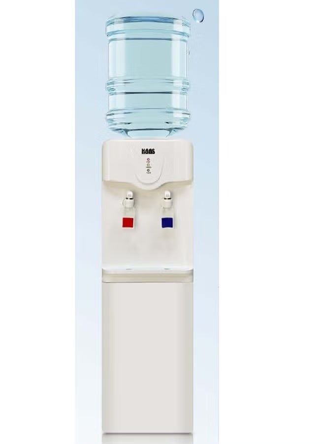 هاس برادة مياه ستاند هاس 2 صنبور حار/ بارد، ابيض - HWD835SL - Image 3
