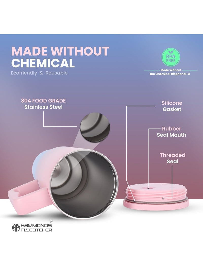 HAMMONDS FLYCATCHER 1200ML Insulated Tumbler with Straw, BPA-Free Travel Mug for Hot & Cold Beverages & Water, Sipper Coffee Tumbler Bottle, Leakproof Tumblr for Car, Gym, Yoga, Hiking - Image 4