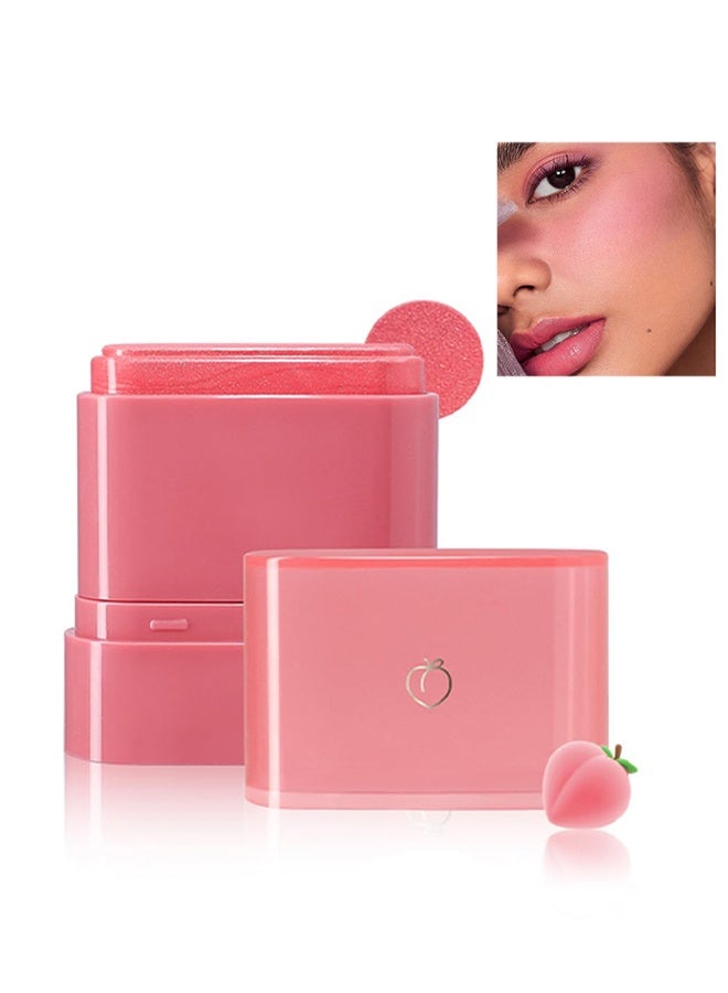 MOOYAM Blush Dewy Cheek & Lip Multi Balm - Fruit Flavor Makeup, Face Brightening Lasting Colo, Blusher Stick Natural Glow Silly Blusher Light And Soft Feeling The Apply On Your Face -#01 Peach - Image 1