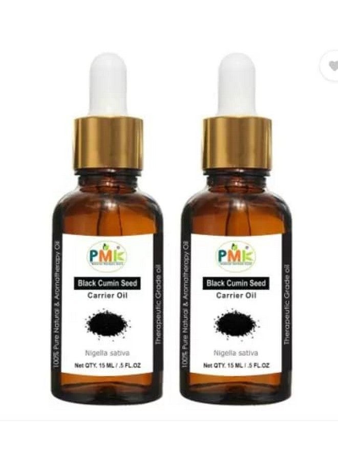 PMK Pure Natural Black Cumin Seed (Kalonji) Carrier Oil for Hair and Skin Care (15ML Pack of 2) - Image 1