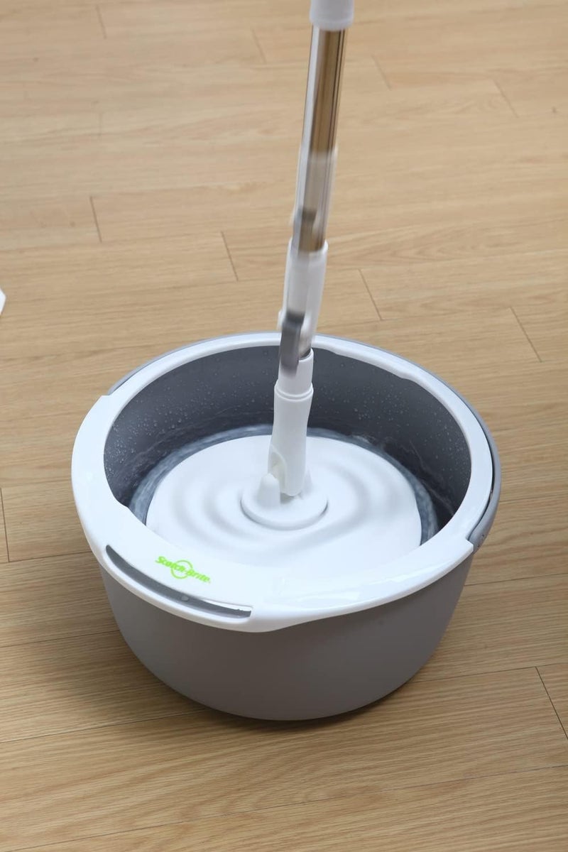 Scotch Brite Microfiber Spin Mop Refill, 1 unit/pack | It absorbs liquid quickly | cleans dirt thoroughly | to use in 2-in-1 bucket spin, rinsing and drying of mop in a single bucket | Cleaining Mop - Image 4