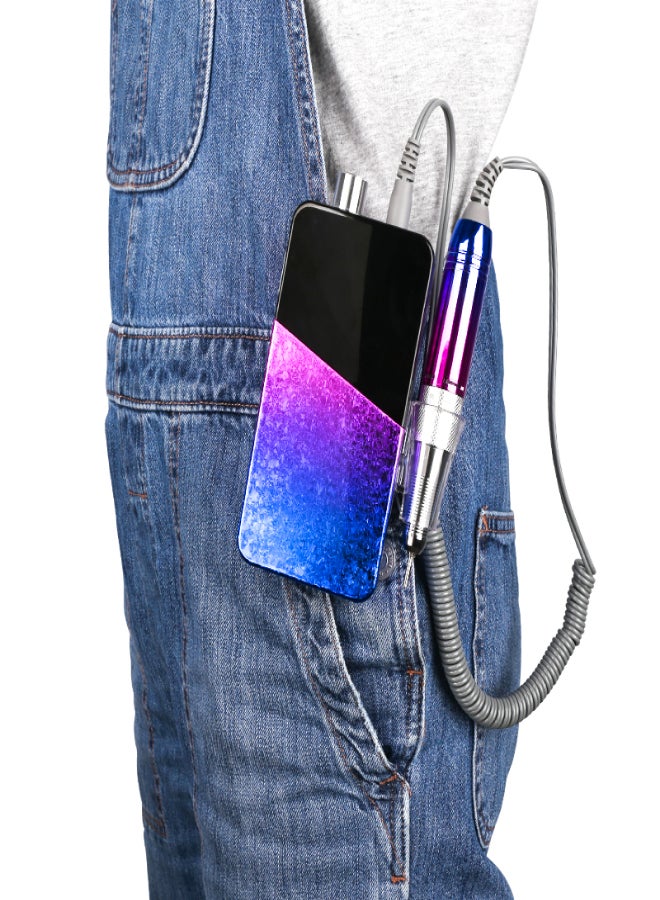 Nail Drill Machine,Lumcrissy Professional Colorful Rechargeable 35000 rpm Nail Drill Portable E-File with Battery,Portable Electric Acrylic Nail Tools,Polishing,Nail Removing - Image 2
