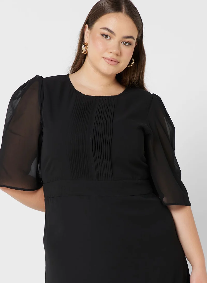 Khizana Pintuck Detail Dress