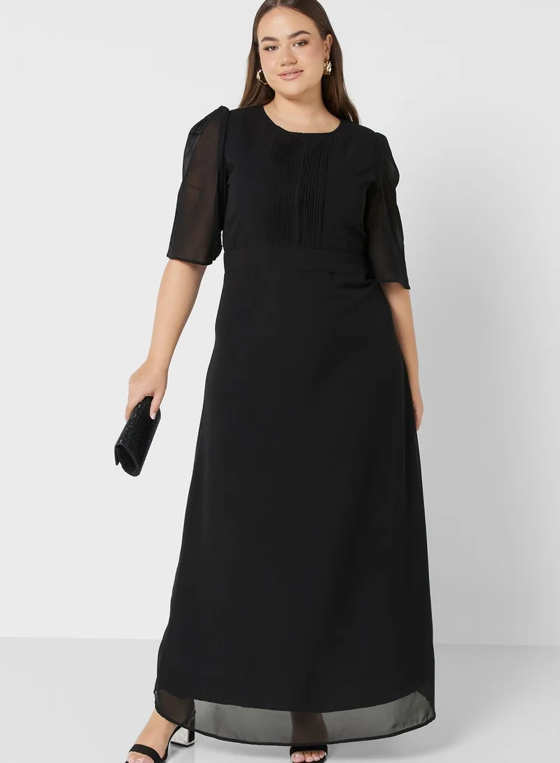 Khizana Pintuck Detail Dress