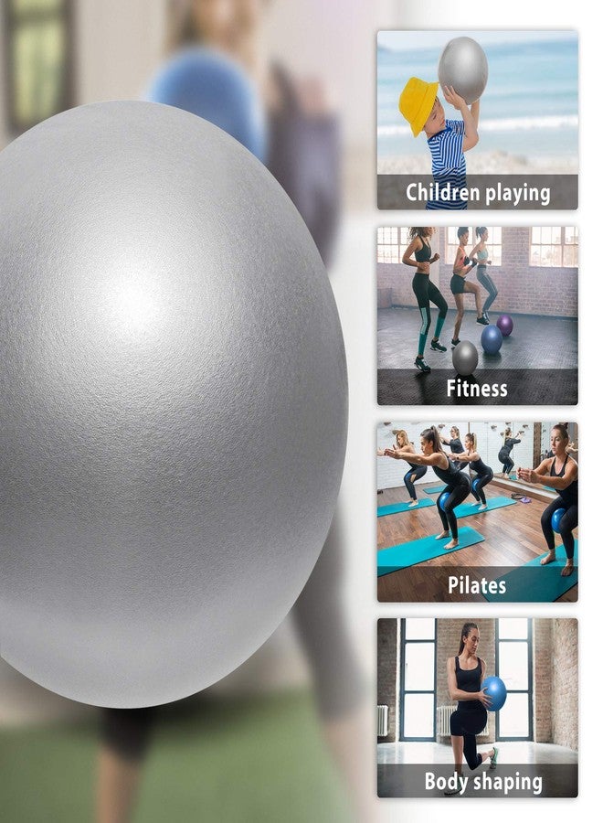 Cikyner Soft Pilates Ball, Small Exercise Ball 9 Inch Mini Gym Ball with Inflatable Straw, Suitable for Pilates, Yoga, Full Body Training, Physical Therapy and Balance improving at Home, Gym & Office - Image 4