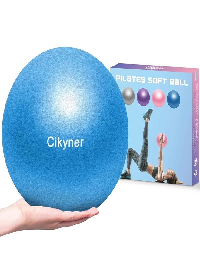 Cikyner Soft Pilates Ball, Small Exercise Ball 9 Inch Mini Gym Ball with Inflatable Straw, Suitable for Pilates, Yoga, Full Body Training, Physical Therapy and Balance improving at Home, Gym & Office - Image 1