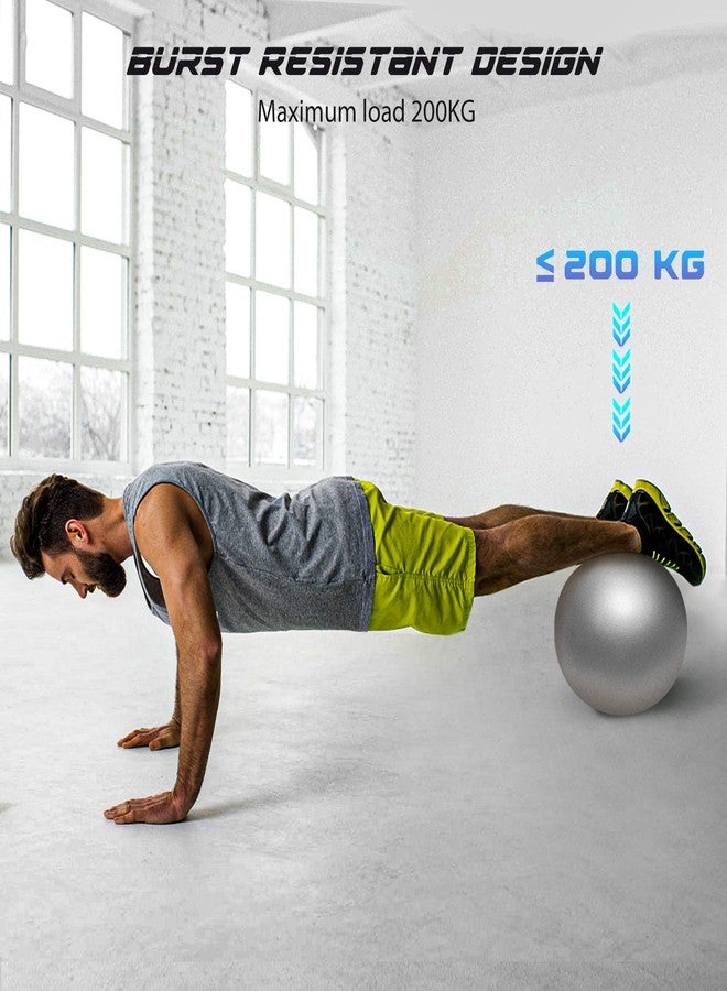 Cikyner Soft Pilates Ball, Small Exercise Ball 9 Inch Mini Gym Ball with Inflatable Straw, Suitable for Pilates, Yoga, Full Body Training, Physical Therapy and Balance improving at Home, Gym & Office - Image 3