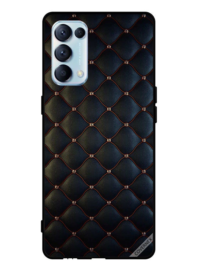 Covernex Protective Case Cover For Oppo Reno5 Pro 5G Stappers On Black Cloth Pattern - Image 1
