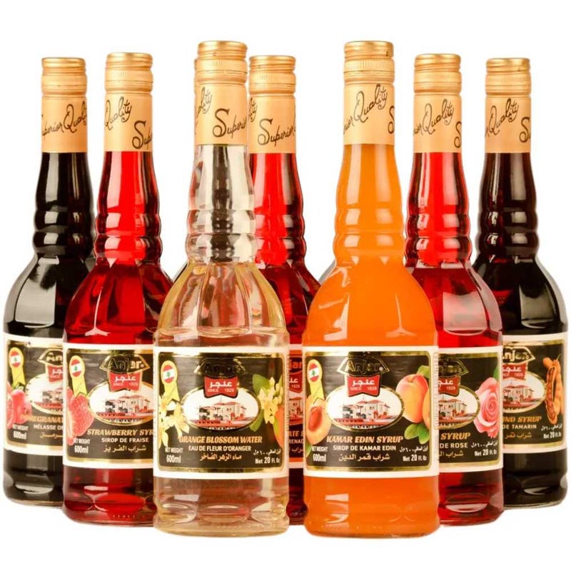 Anjar Edin Natural Syrup From Assorted Fruits - 600ml (Customer May Receive Any Flavor)