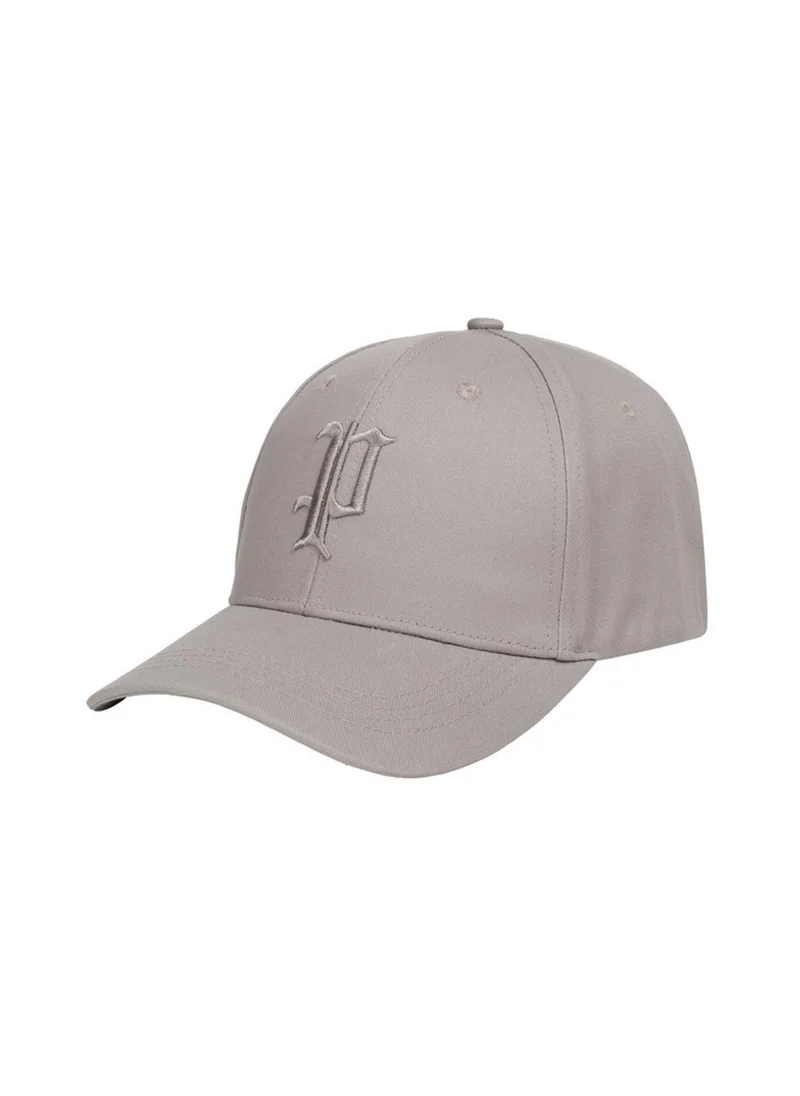 Police Gothic Monogram Cotton Baseball Cap - Gray
